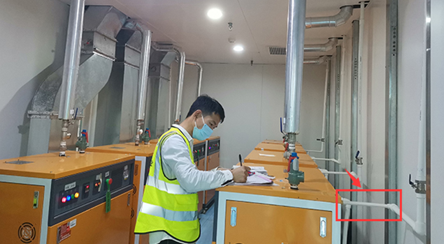 電加熱蒸汽發(fā)生器進(jìn)水管安裝